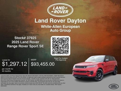 2025 Land Rover Range Rover Sport P360 SE