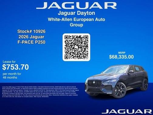 2026 Jaguar F-PACE P250 R-Dynamic S