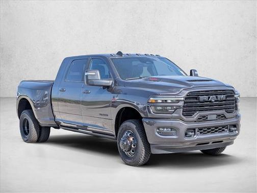 Granite Crystal Metallic Clearcoat 2026 RAM 3500 Laramie Mega Cab 4x4 6'4' Box