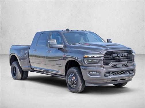 Granite Crystal Metallic Clearcoat 2026 RAM 3500 Laramie Mega Cab 4x4 6'4' Box