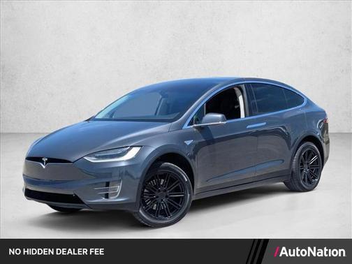 Titanium Metallic 2016 Tesla Model X 90D