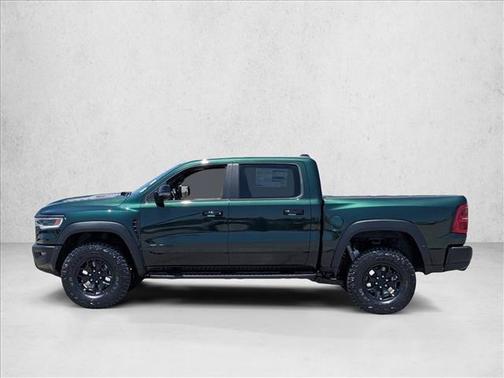 Serrano Green Metallic 2026 RAM 1500 RHO Crew Cab 4x4 5'7' Box