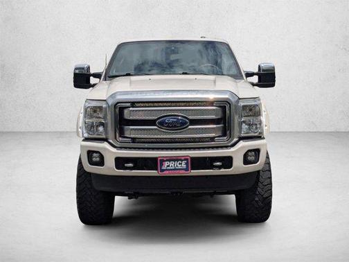 White Platinum Metallic Tri-Coat 2015 Ford F-350 Platinum