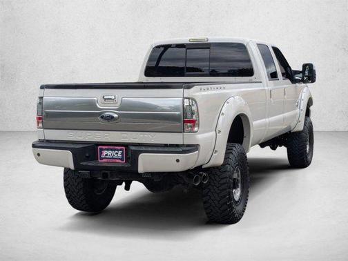 White Platinum Metallic Tri-Coat 2015 Ford F-350 Platinum