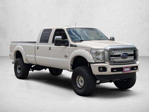 White Platinum Metallic Tri-Coat 2015 Ford F-350 Platinum