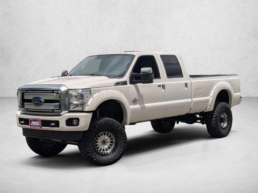 White Platinum Metallic Tri-Coat 2015 Ford F-350 Platinum