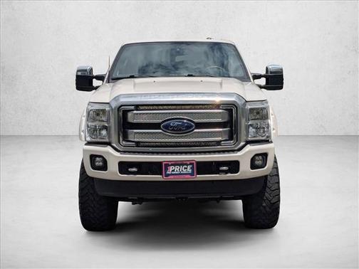 White Platinum Metallic Tri-Coat 2015 Ford F-350 Platinum