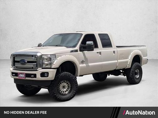 White Platinum Metallic Tri-Coat 2015 Ford F-350 Platinum