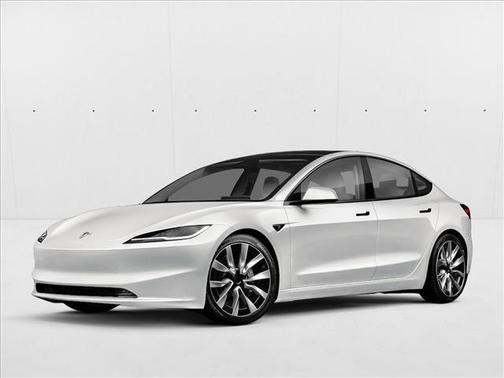Pearl White Multi-Coat 2025 Tesla Model 3 Long Range