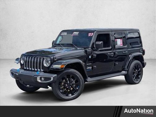 Black Clearcoat 2023 Jeep Wrangler 4xe Sahara