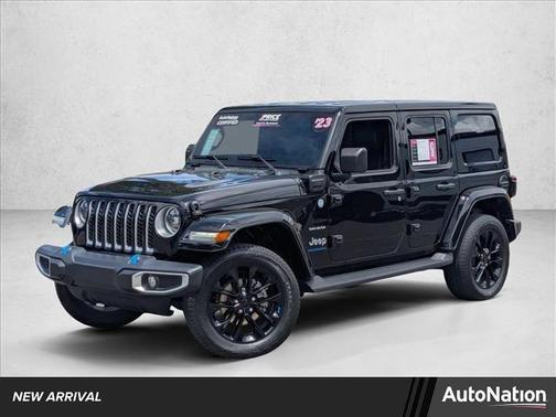 Black Clearcoat 2023 Jeep Wrangler 4xe Sahara