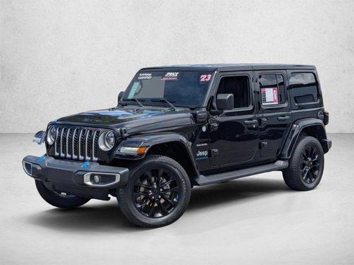 Black Clearcoat 2023 Jeep Wrangler 4xe Sahara