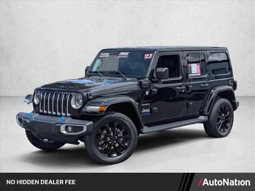 Black Clearcoat 2023 Jeep Wrangler 4xe Sahara