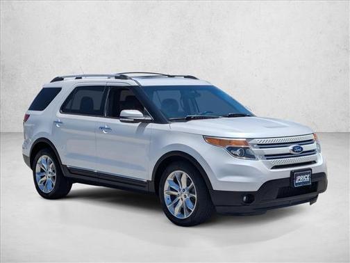 White Platinum Metallic Tri-Coat 2013 Ford Explorer Limited