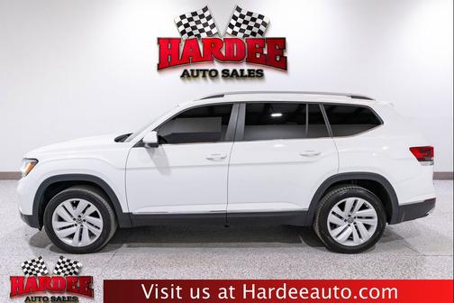 Pure White 2021 Volkswagen Atlas 3.6L SEL