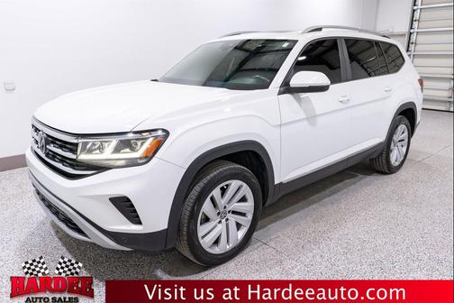 Pure White 2021 Volkswagen Atlas 3.6L SEL