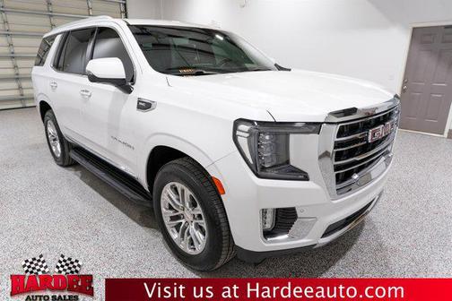 White Frost Tricoat 2023 GMC Yukon SLT