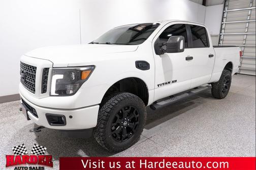 Pearl White 2019 Nissan Titan XD SL