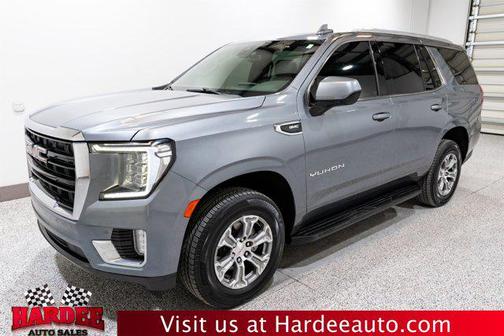 Satin Steel Metallic 2022 GMC Yukon SLE