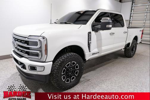 Star White Metallic Tri-Coat 2024 Ford F-250 Platinum