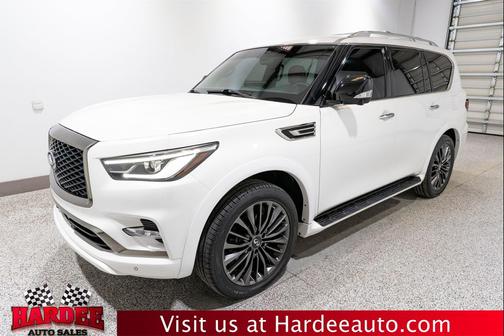 Moonstone White 2024 INFINITI QX80 SENSORY AWD