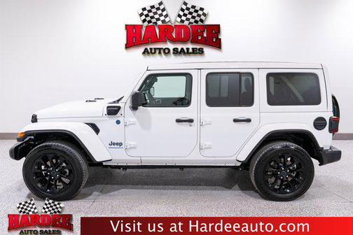 Bright White Clearcoat 2025 Jeep Wrangler 4xe Sahara