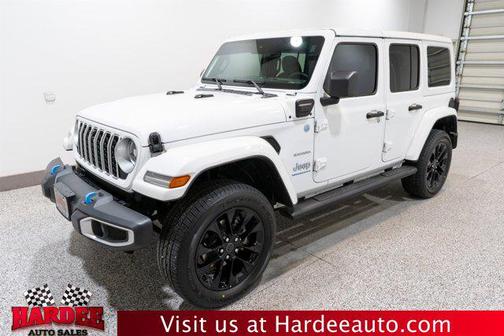 Bright White Clearcoat 2024 Jeep Wrangler 4xe Sahara