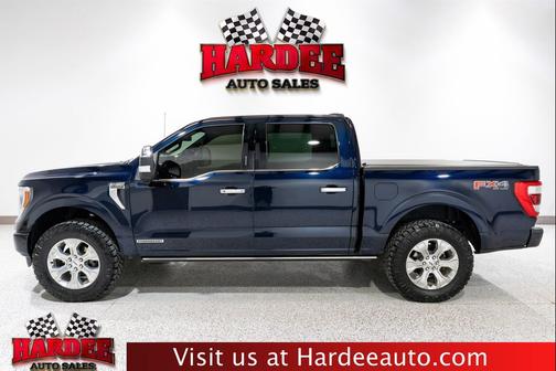 Antimatter Blue Metallic 2023 Ford F-150 Platinum