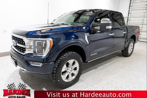 Antimatter Blue Metallic 2023 Ford F-150 Platinum