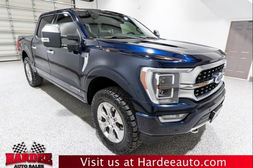 Antimatter Blue Metallic 2023 Ford F-150 Platinum