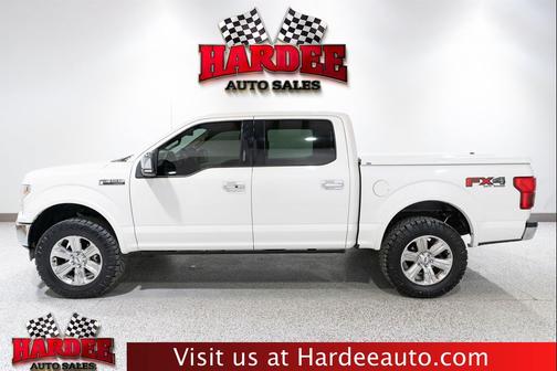 White Platinum Metallic Tri-Coat 2018 Ford F-150 Lariat