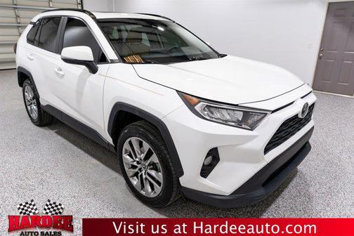 Super White 2019 Toyota RAV4 XLE Premium