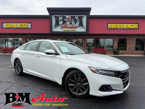 Platinum White Pearl 2021 Honda Accord EX-L 1.5T