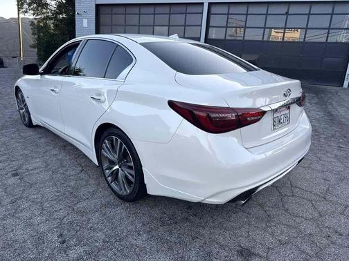 Majestic White 2018 INFINITI Q50 3.0t Sport