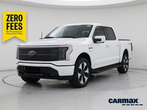 White 2023 Ford F-150 Lightning Platinum