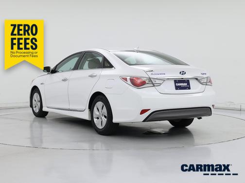 White 2015 Hyundai SONATA Hybrid