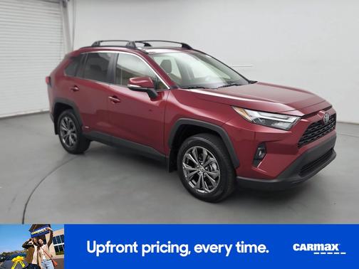 Red 2025 Toyota RAV4 Hybrid XLE Premium