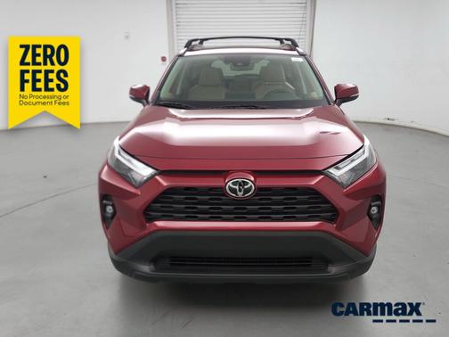 Red 2025 Toyota RAV4 Hybrid XLE Premium