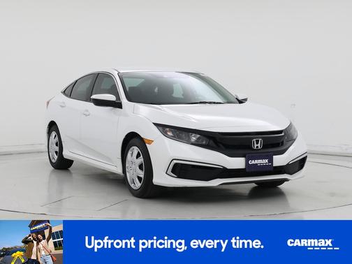 White 2019 Honda Civic LX
