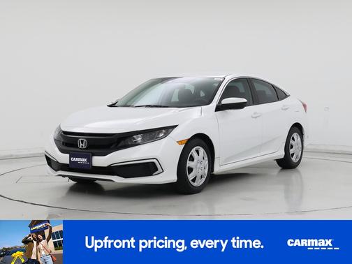 White 2019 Honda Civic LX
