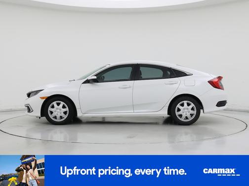 White 2019 Honda Civic LX