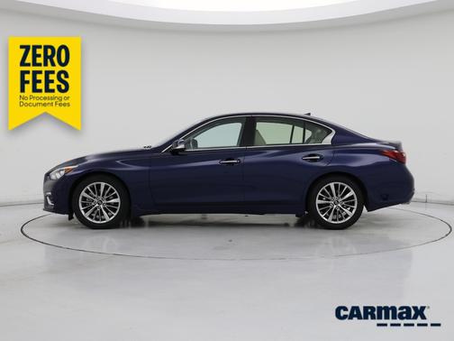 Blue 2023 INFINITI Q50 Luxe