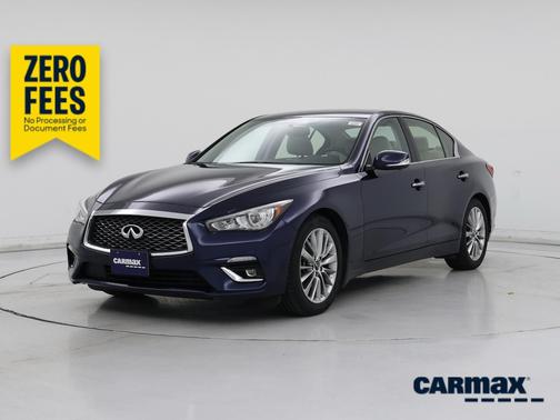 Blue 2023 INFINITI Q50 Luxe