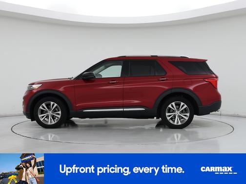Red 2020 Ford Explorer Platinum