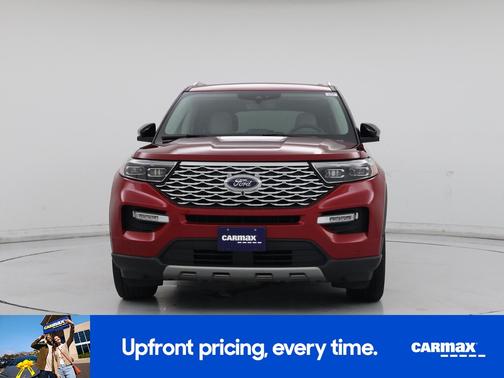Red 2020 Ford Explorer Platinum