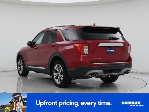 Red 2020 Ford Explorer Platinum
