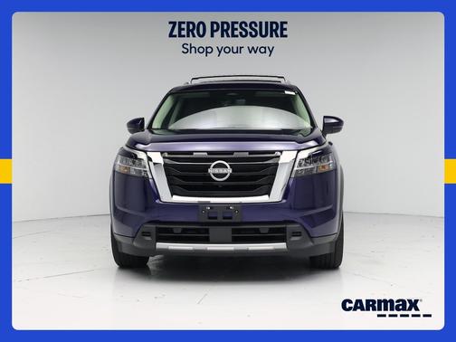 Blue 2024 Nissan Pathfinder Platinum