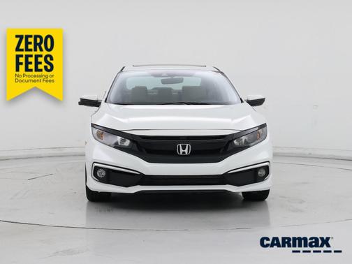 White 2021 Honda Civic EX-L