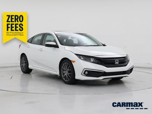 White 2021 Honda Civic EX-L