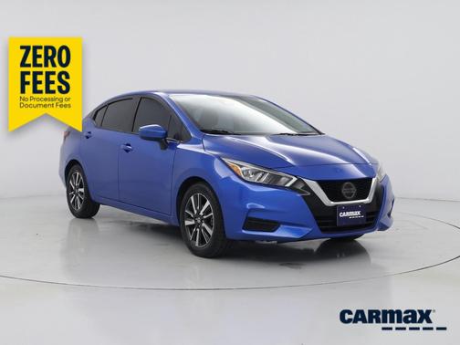 Blue 2021 Nissan Versa SV